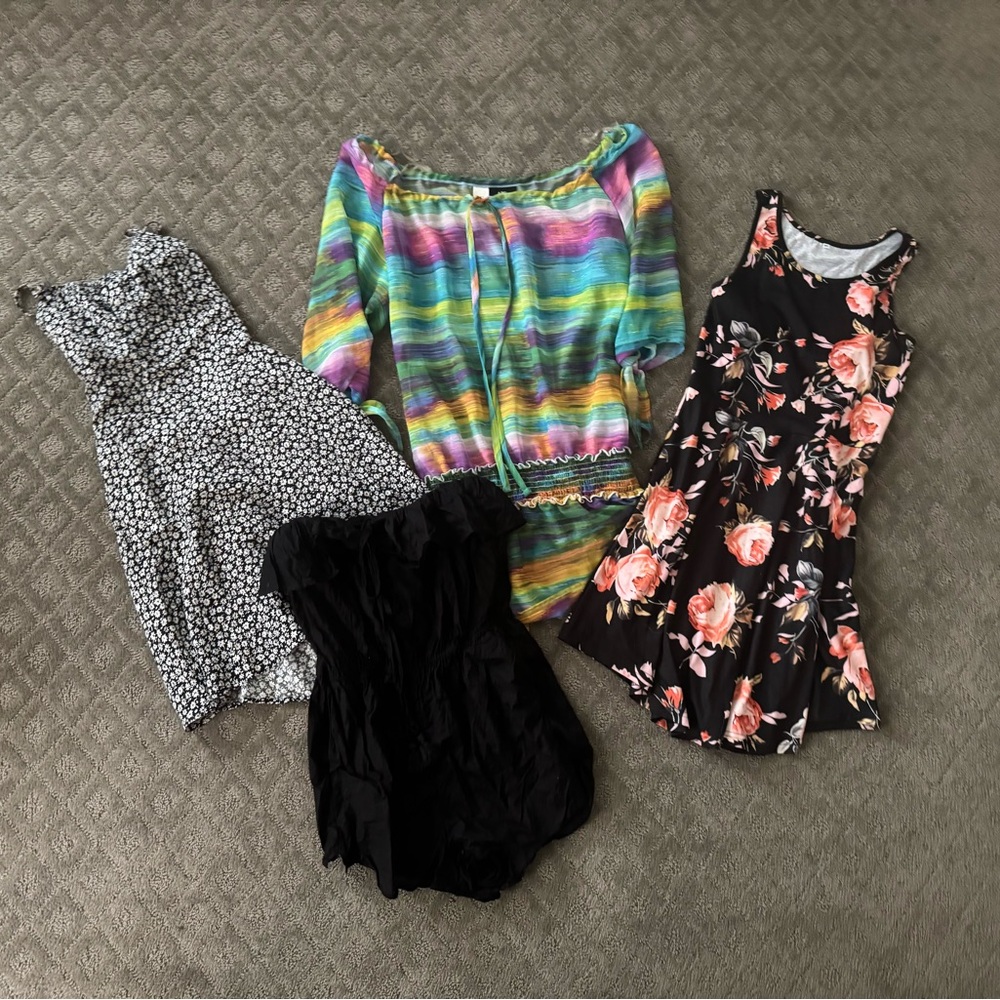 Bundle Preowned ABS J Crew WOMEN'S Cover Up Dress Romper Size XS